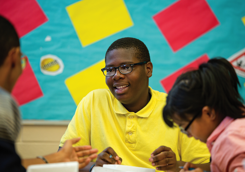 P-TECH junior Cletus Andoh was among the innovative school’s original ninth-graders back in 2011. After two full years in the program (and countless subway miles logged in commuting 90 minutes each weekday from his home in the Bronx), Andoh knows what he’s talking about when he says: “This isn’t a regular high school.”