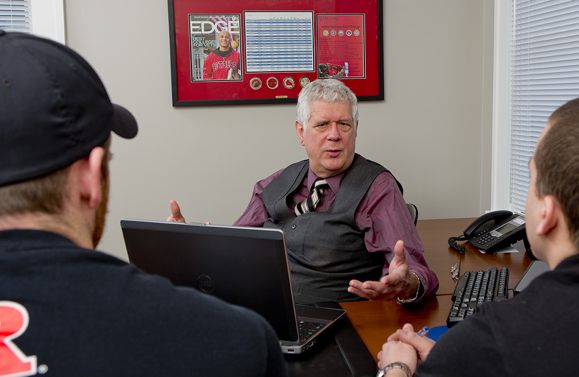 Mike Beals, Rutgers’ vice dean for undergraduate education, volunteered to serve as an academic adviser to student veterans. He’s learned that some vets have trouble shifting gears after service and learning to chart their own course on campus. Often, veterans “are used to being told what to do,” says Beals; they often need help in creating an academic plan that is a “mosaic rather than a linear path.”